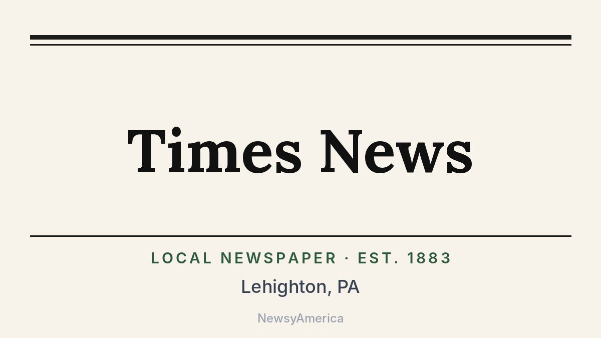 Times News – Lehighton, PA