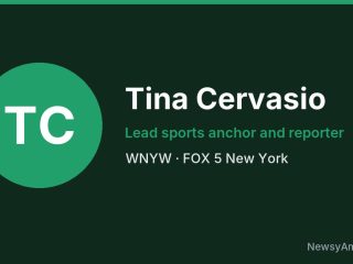 Tina Cervasio, Lead sports anchor and reporter, WNYW