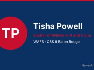 Tisha Powell, anchor of 9News at 4 and 5 p.m., WAFB