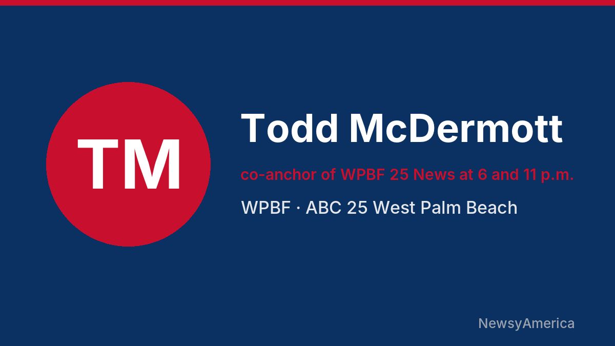 Todd McDermott – WPBF, West Palm Beach