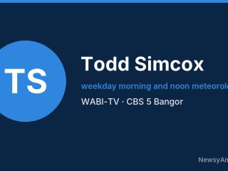 Todd Simcox, weekday morning and noon meteorologist, WABI-TV