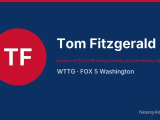 Tom Fitzgerald, anchor of Fox 5 Morning Sunday and weekday reporter, WTTG