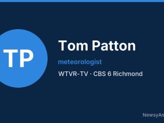 Tom Patton, meteorologist, WTVR-TV