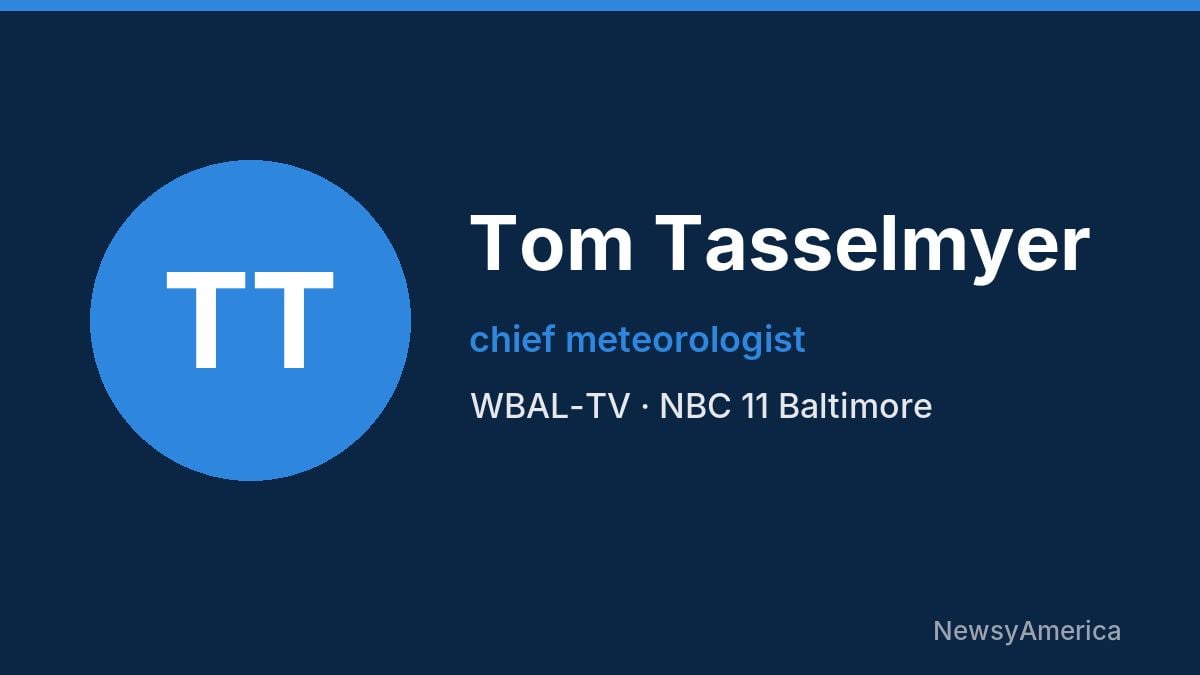 Tom Tasselmyer – WBAL-TV, Baltimore