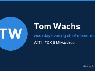 Tom Wachs, weekday evening chief meteorologist, WITI
