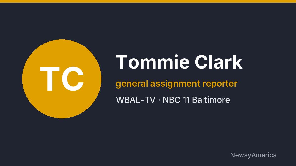 Tommie Clark – WBAL-TV, Baltimore
