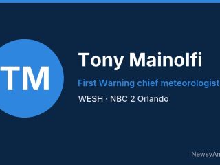 Tony Mainolfi, First Warning chief meteorologist, WESH