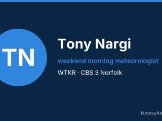 Tony Nargi, weekend morning meteorologist, WTKR