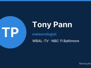 Tony Pann, meteorologist, WBAL-TV