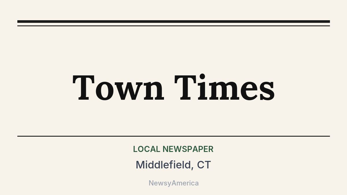 Town Times – Middlefield, CT