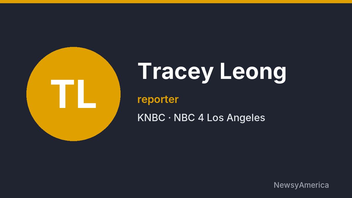 Tracey Leong – KNBC, Los Angeles