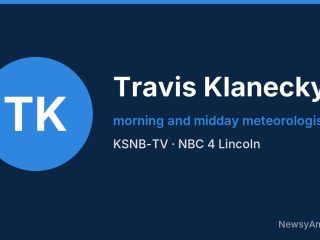 Travis Klanecky, morning and midday meteorologist, KSNB-TV