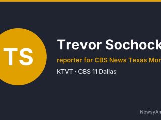 Trevor Sochocki, reporter for CBS News Texas Mornings, KTVT