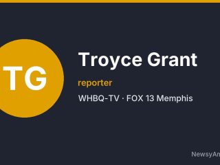 Troyce Grant, reporter, WHBQ-TV
