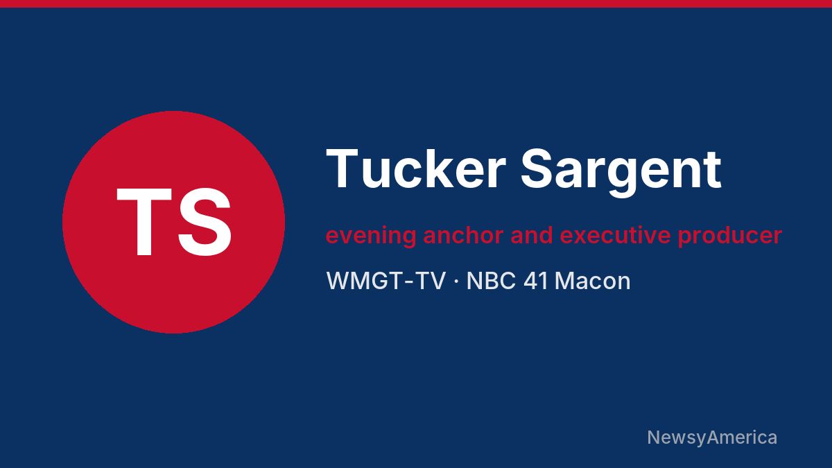 Tucker Sargent – WMGT-TV, Macon