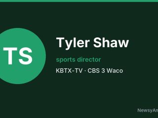 Tyler Shaw, sports director, KBTX-TV