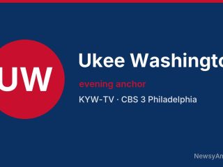 Ukee Washington, evening anchor, KYW-TV