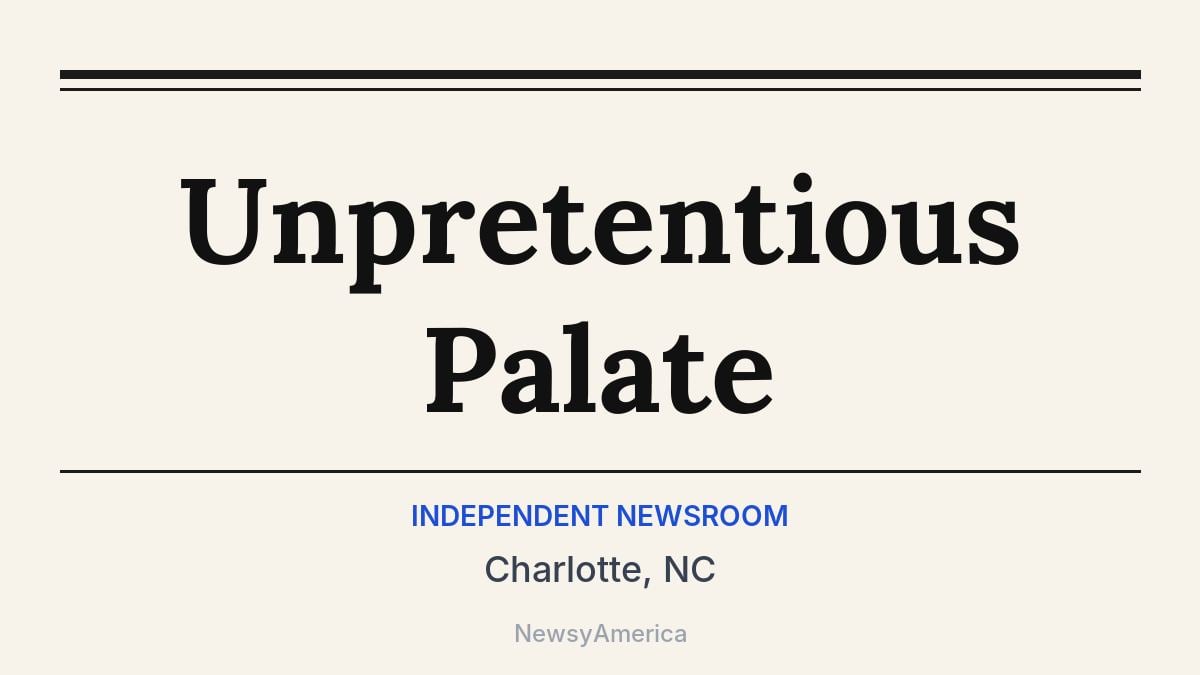 Unpretentious Palate – Charlotte, NC