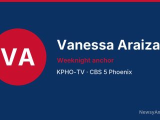 Vanessa Araiza, Weeknight anchor, KPHO-TV