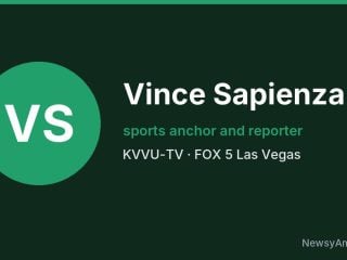 Vince Sapienza, sports anchor and reporter, KVVU-TV