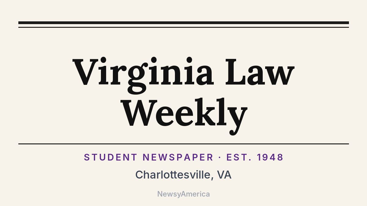 Virginia Law Weekly – Charlottesville, VA