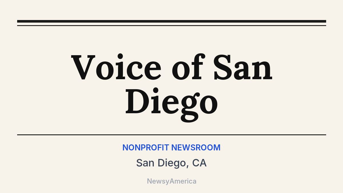 Voice of San Diego – San Diego, CA