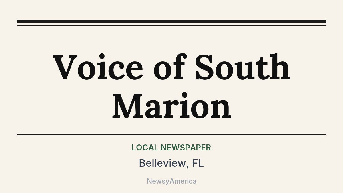 Voice of South Marion – Belleview, FL