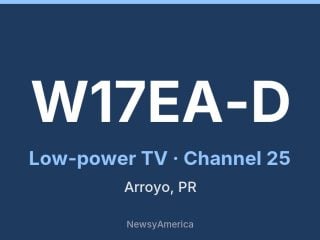 W17EA-D channel 25, Arroyo, PR