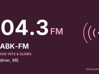 WABK-FM 104.3 FM, Gardiner, ME