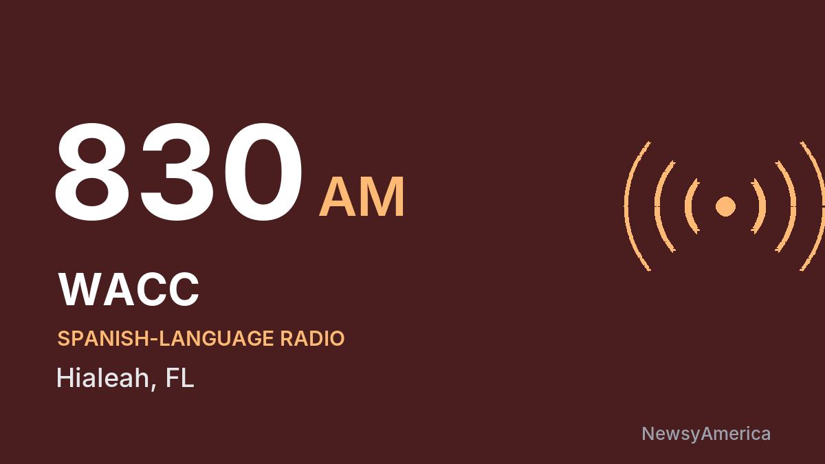 WACC 830 AM – Hialeah