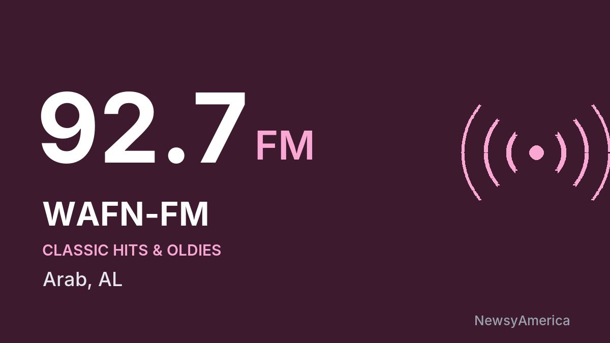 WAFN-FM 92.7 FM – Arab