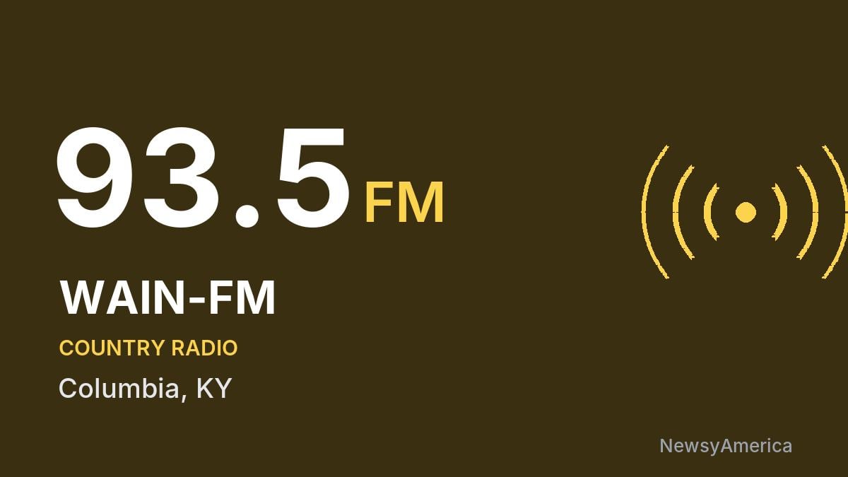 WAIN-FM 93.5 FM – Columbia