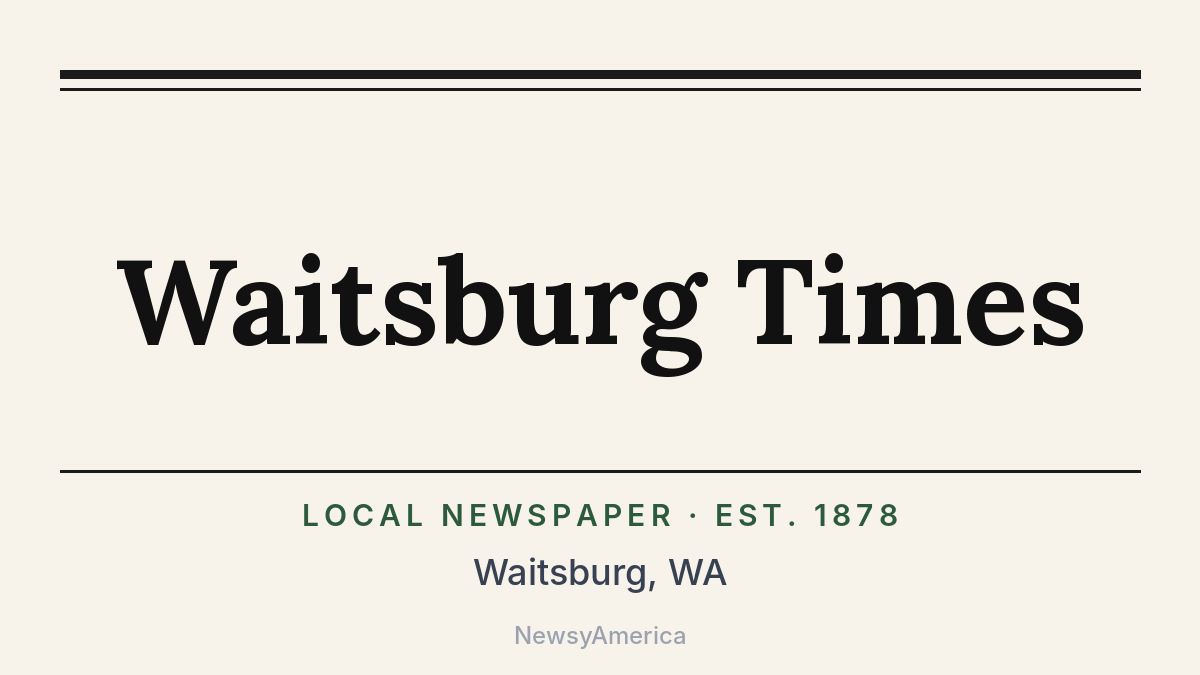 Waitsburg Times – Washington