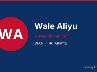Wale Aliyu, Weeknight anchor, WANF