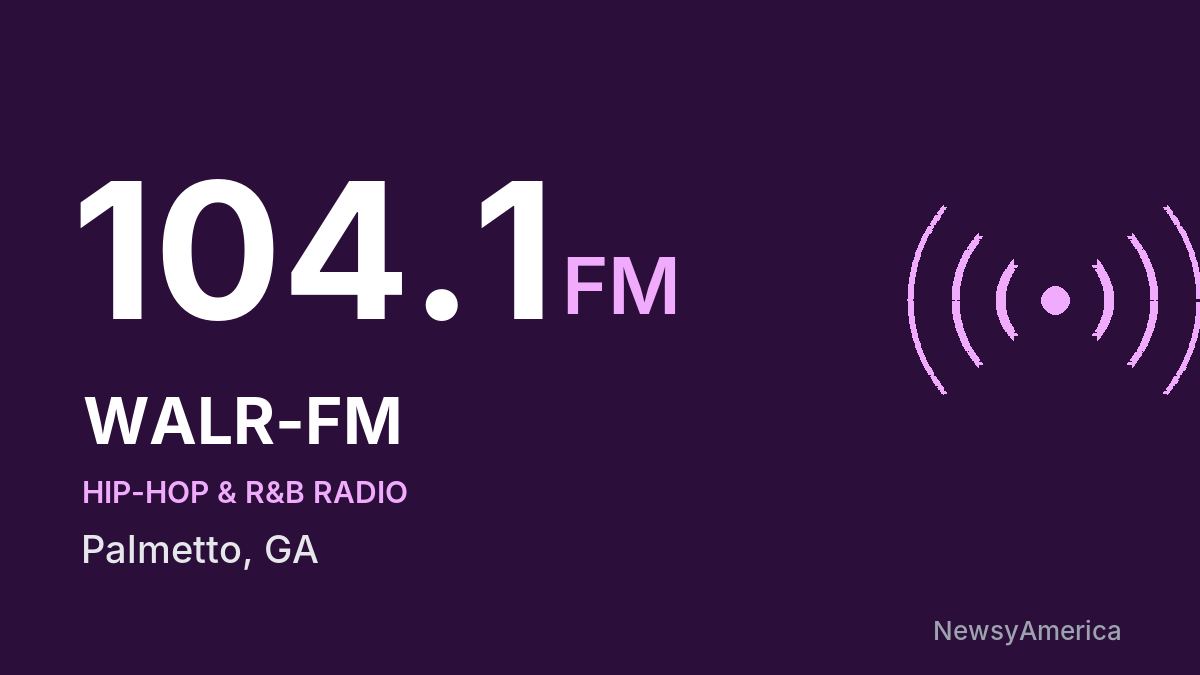 WALR-FM 104.1 FM – Palmetto