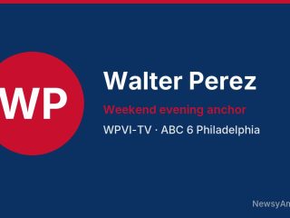 Walter Perez, Weekend evening anchor, WPVI-TV