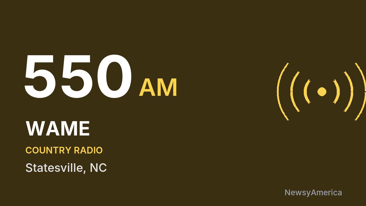 WAME 550 AM – Statesville