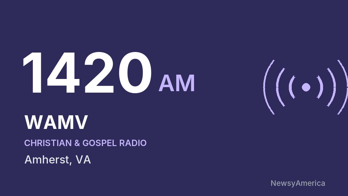 WAMV 1420 AM – Amherst