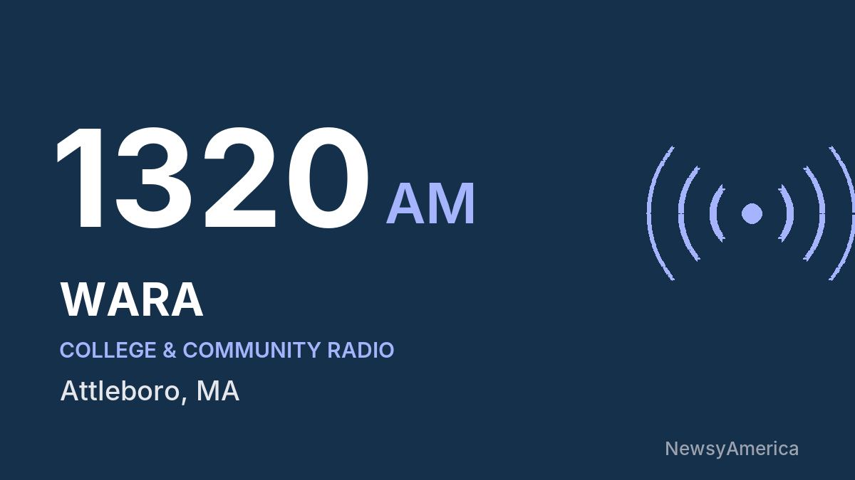 WARA 1320 AM – Attleboro