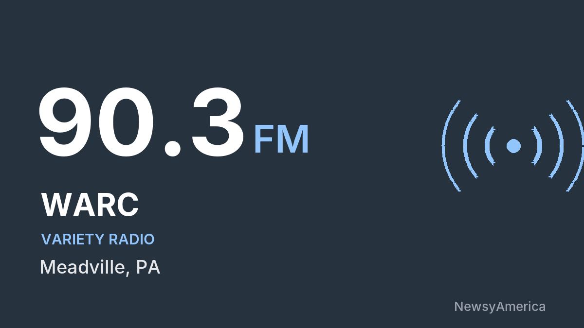 WARC 90.3 FM – Meadville