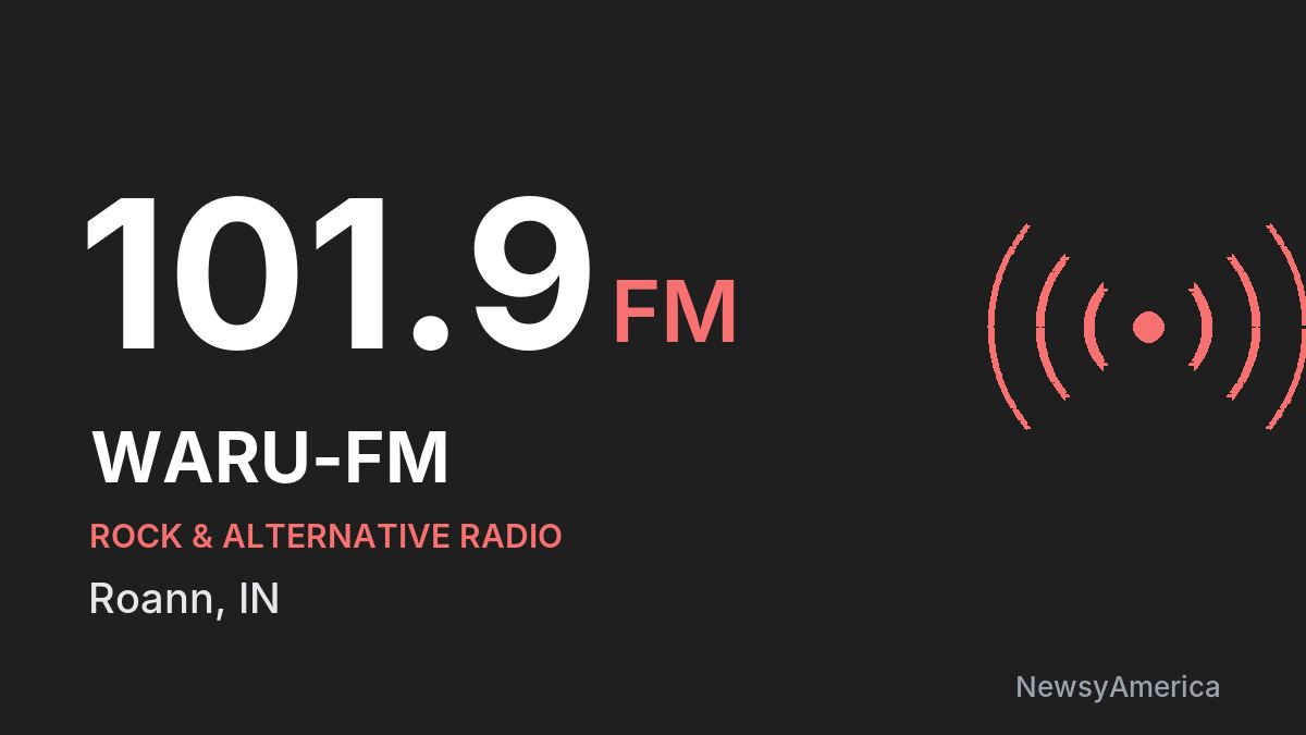 WARU-FM 101.9 FM – Roann
