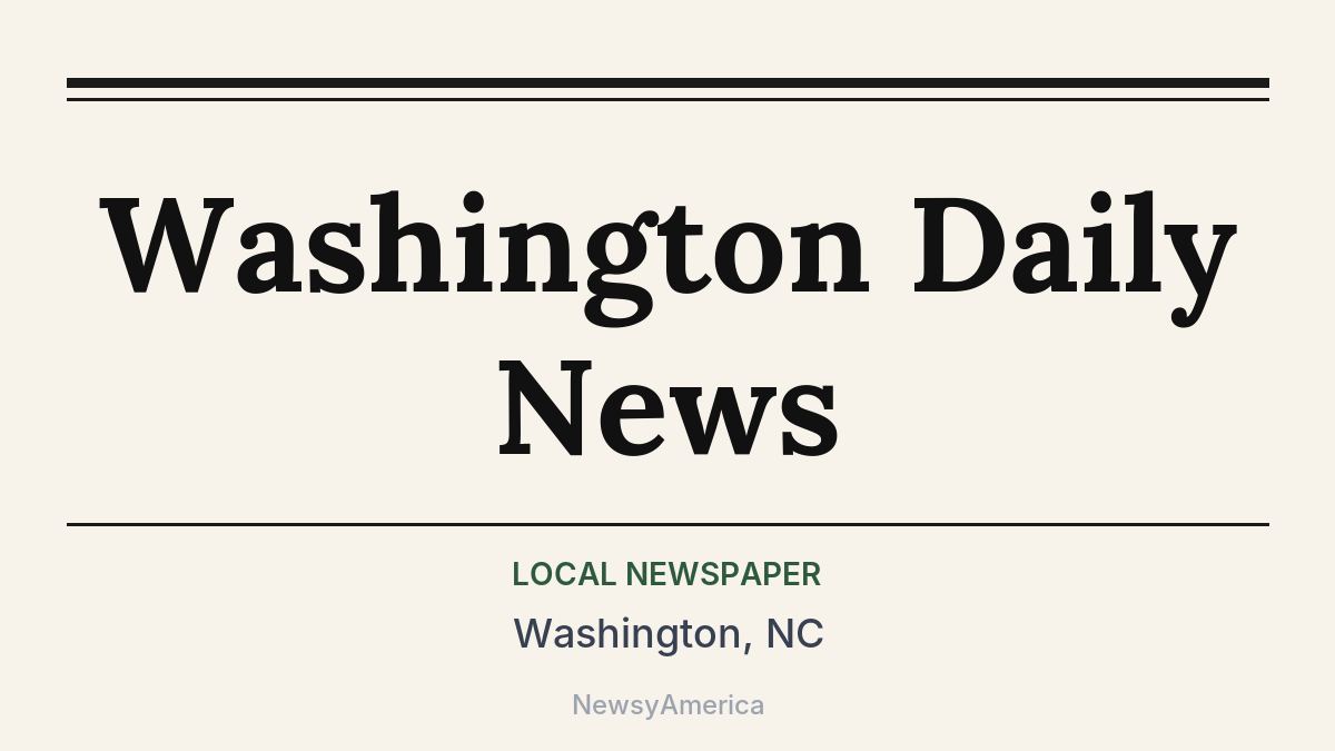Washington Daily News – Washington, NC