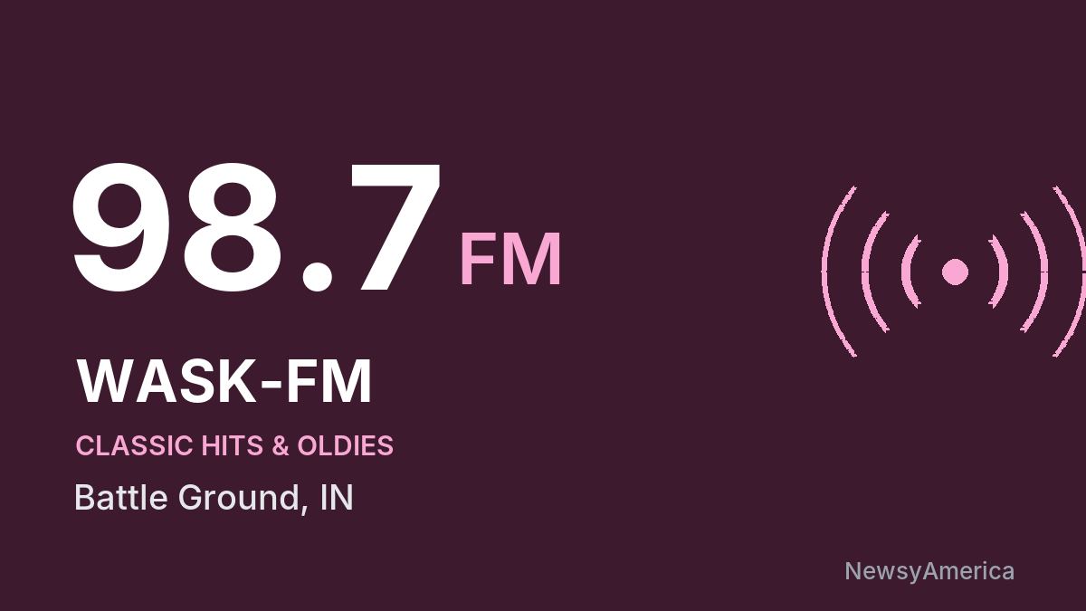 WASK-FM 98.7 FM – Battle Ground