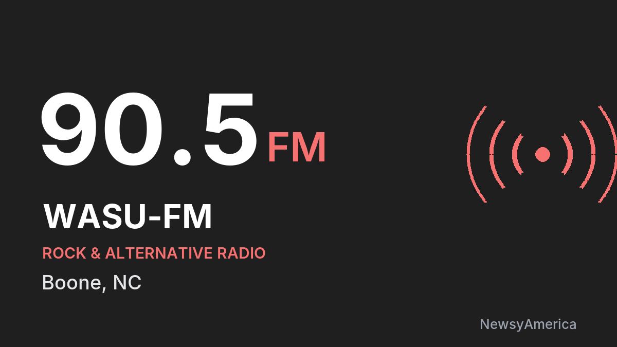 WASU-FM 90.5 FM – Boone