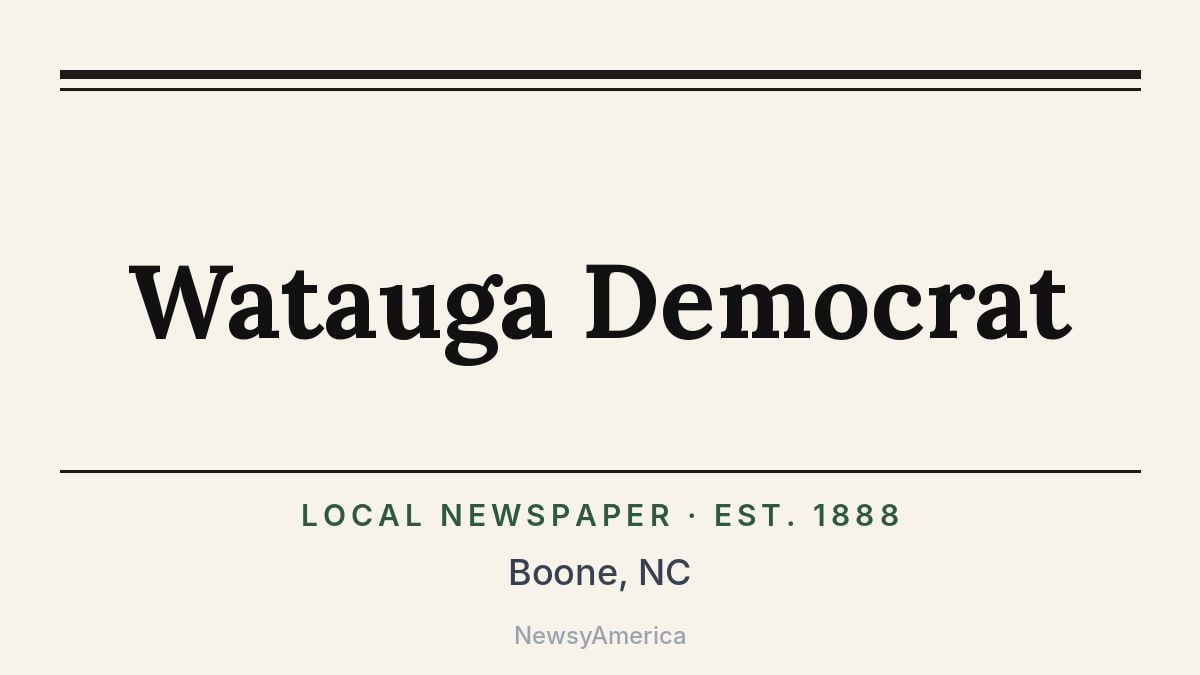 Watauga Democrat – Boone, NC