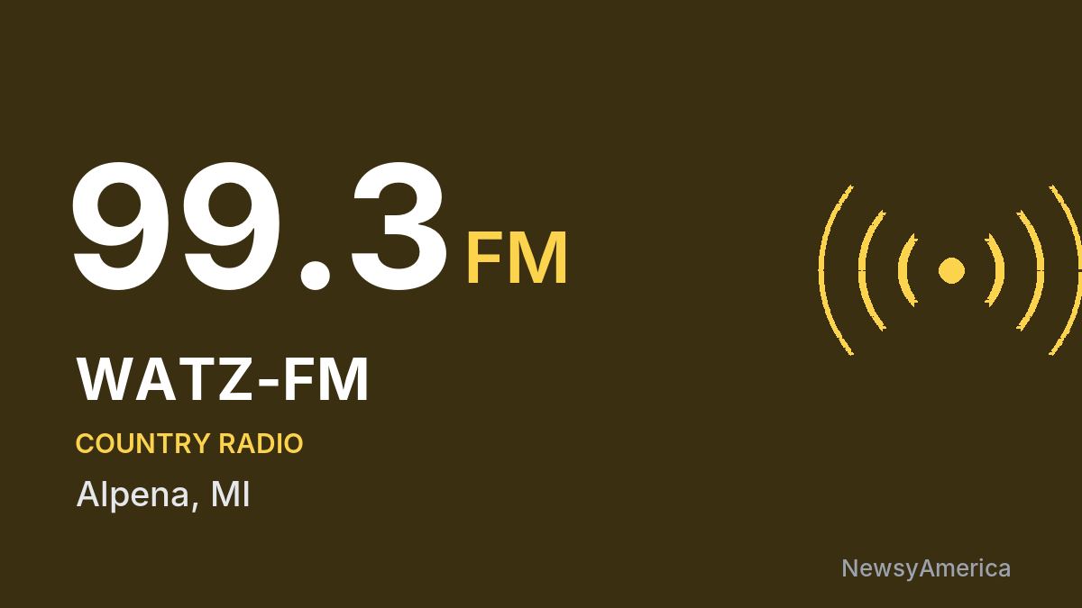 WATZ-FM 99.3 FM – Alpena