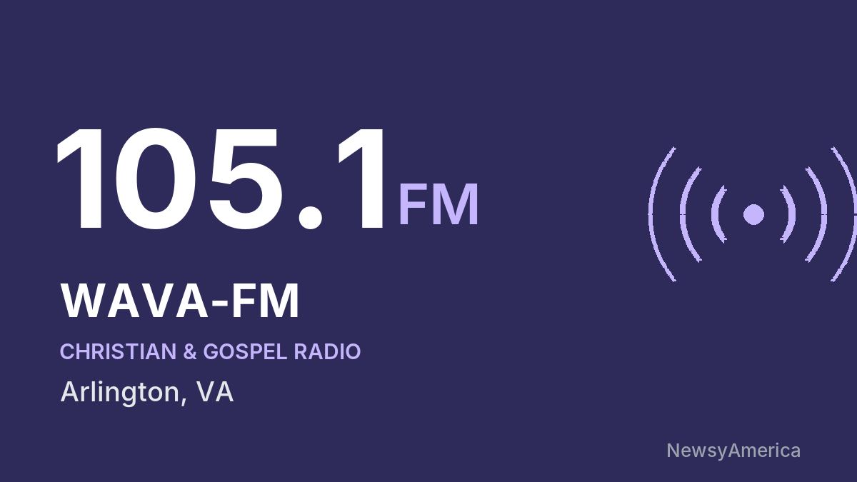 WAVA-FM 105.1 FM – Arlington