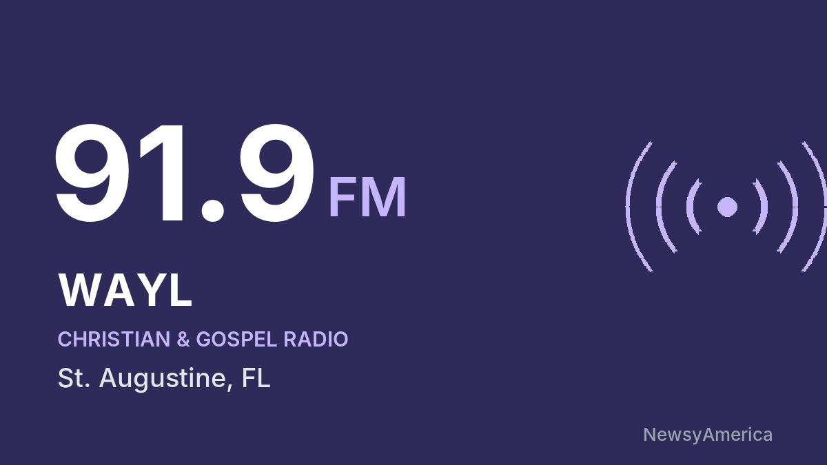WAYL 91.9 FM – St. Augustine