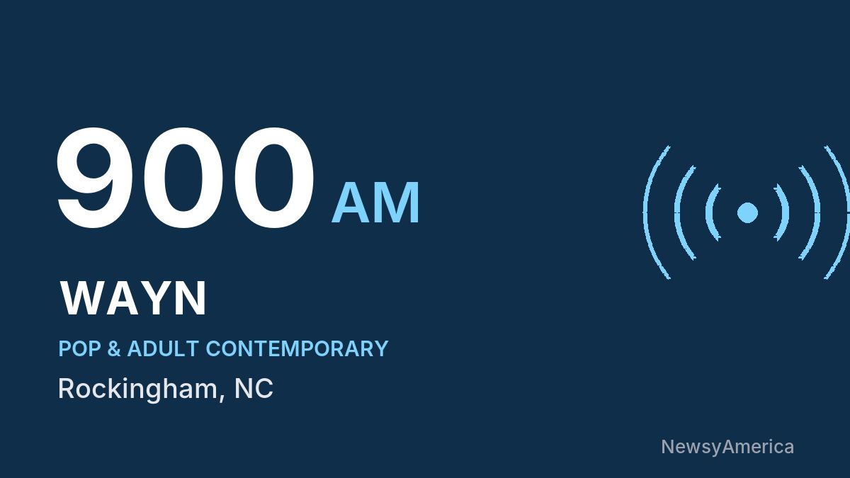 WAYN 900 AM – Rockingham