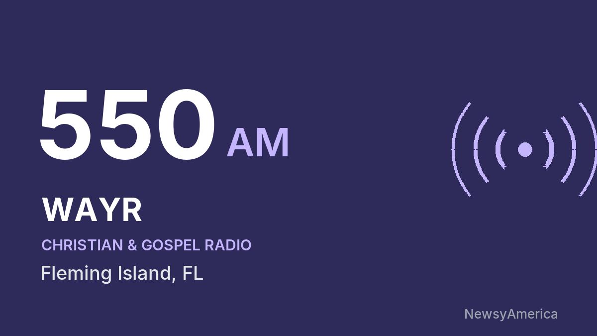 WAYR 550 AM – Fleming Island